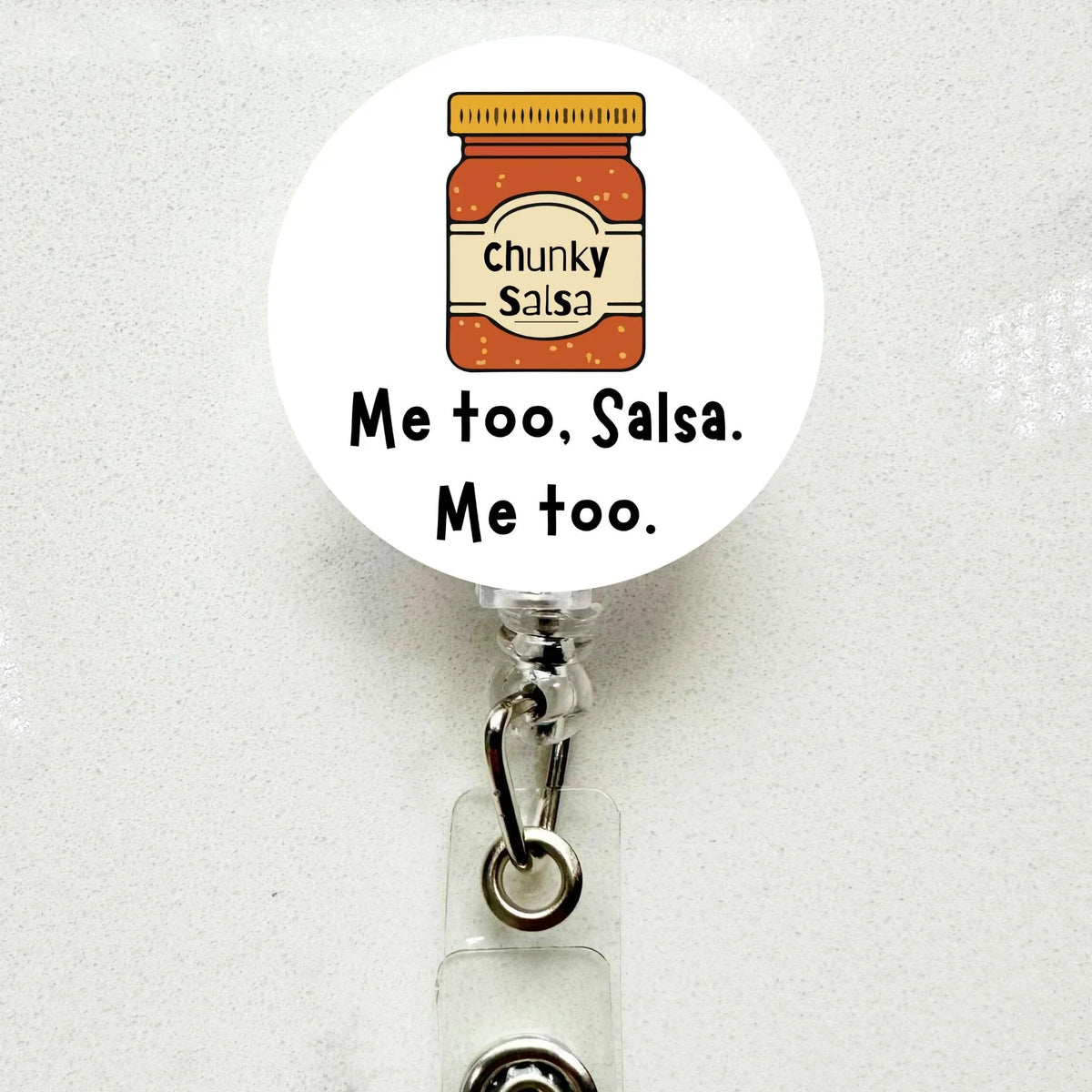 Chunky Salsa Nurse Badge Reel