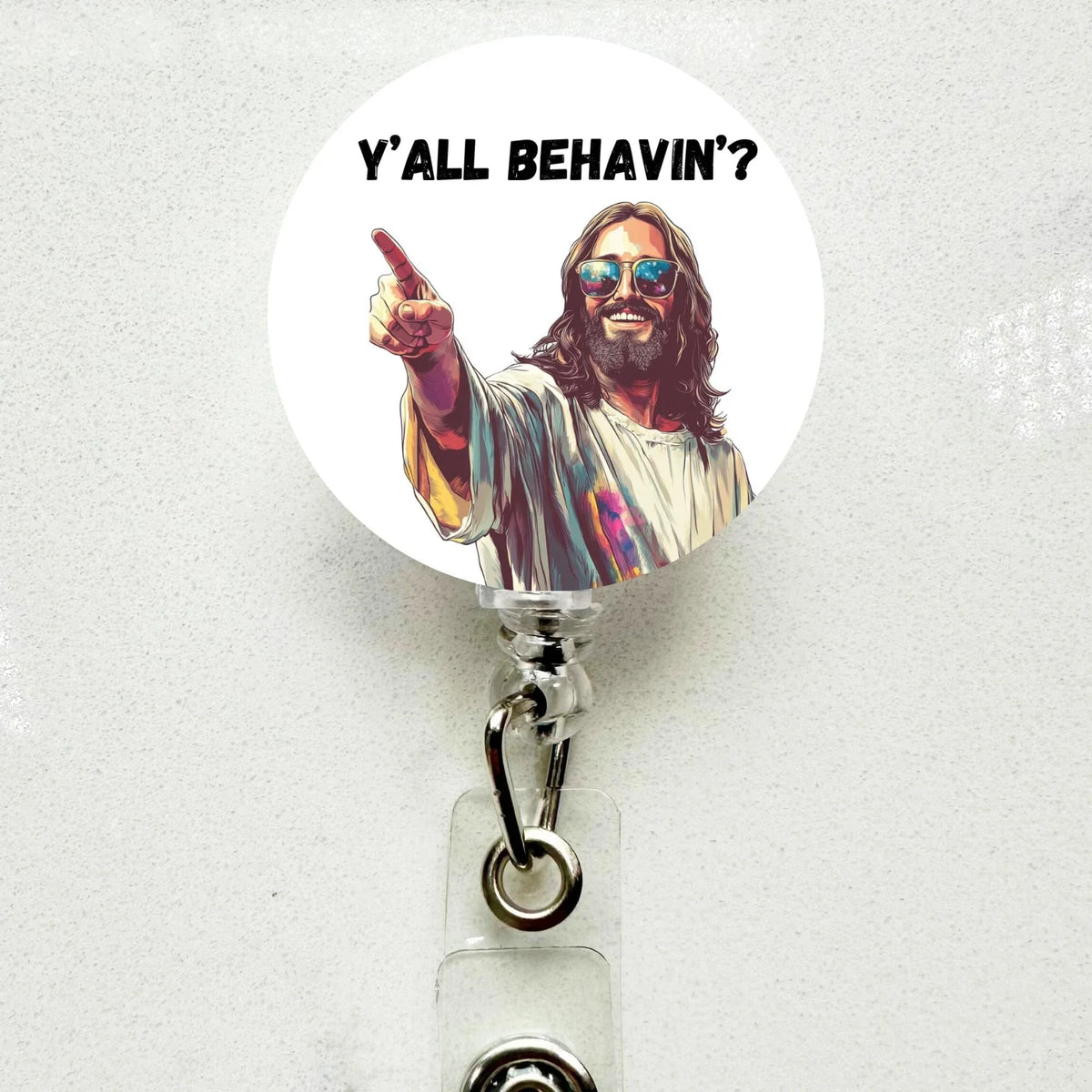Jesus Southern Sass Nurse Badge Reel