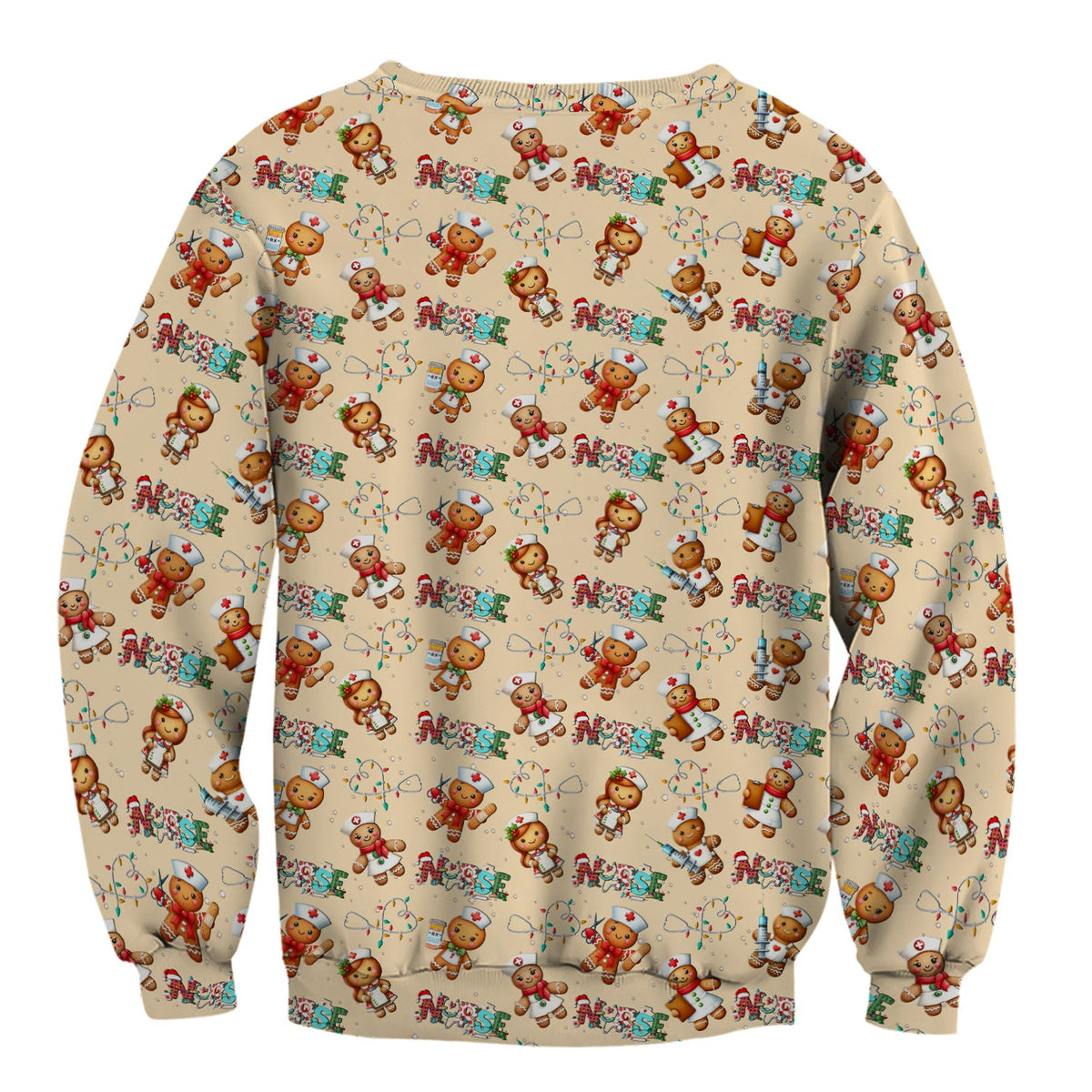 Gingerbread Cookie Nurse Scrub Top - Christmas Gift