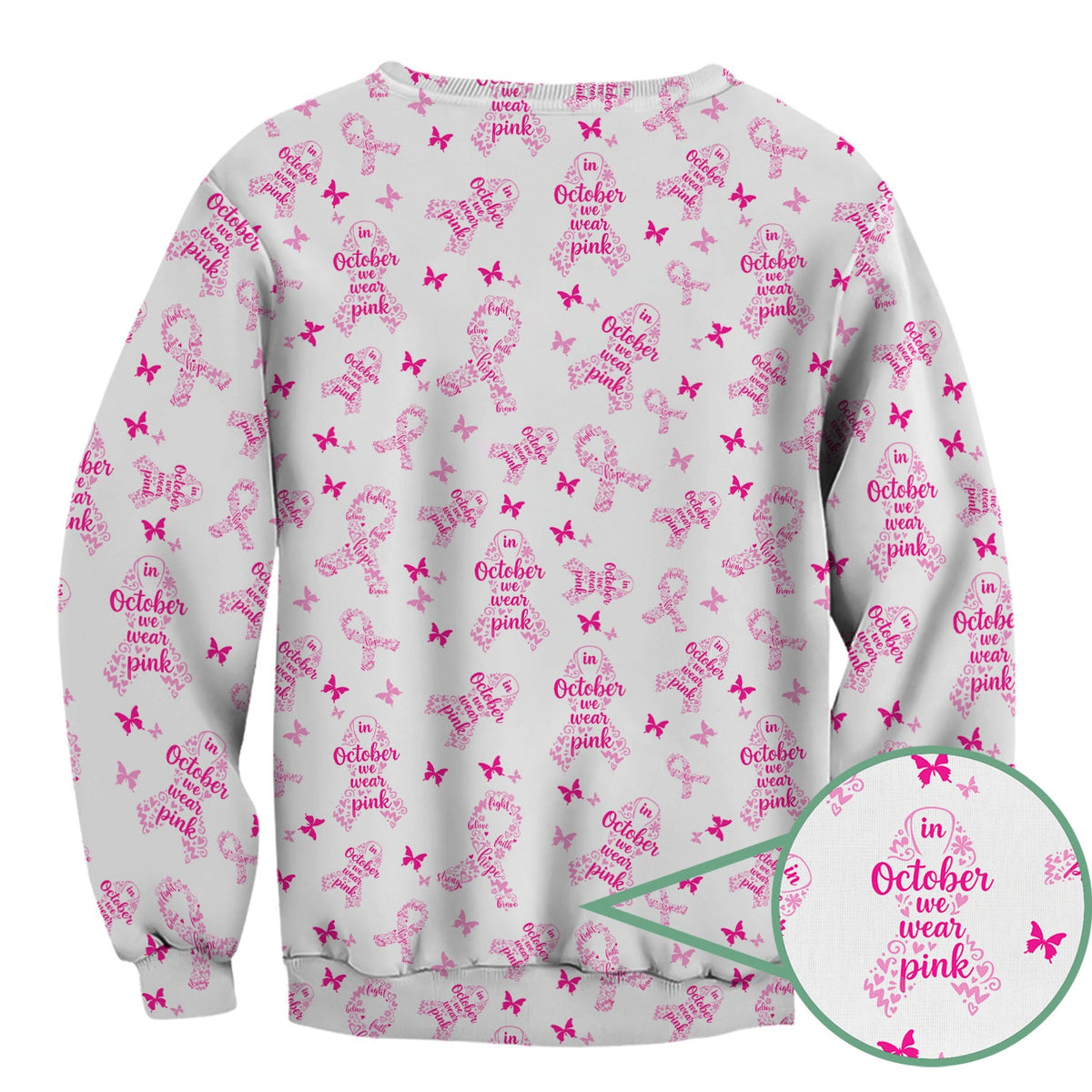 Personalized Breast Cancer Awareness Nurse Scrub Top