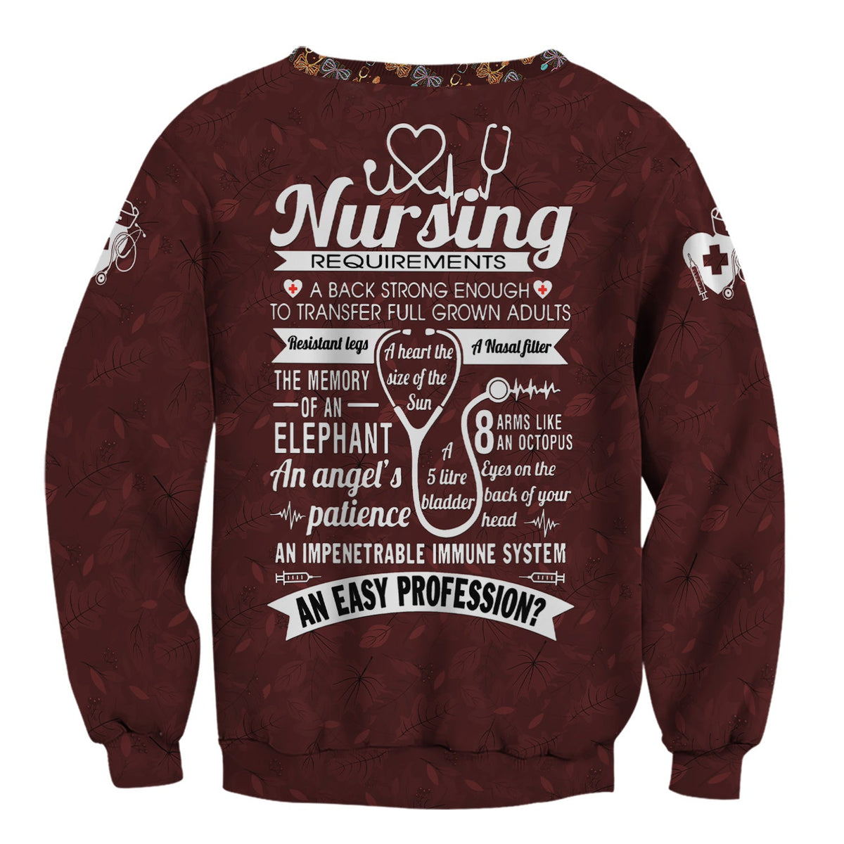 Personalized Nursing Requirements Scrub Top