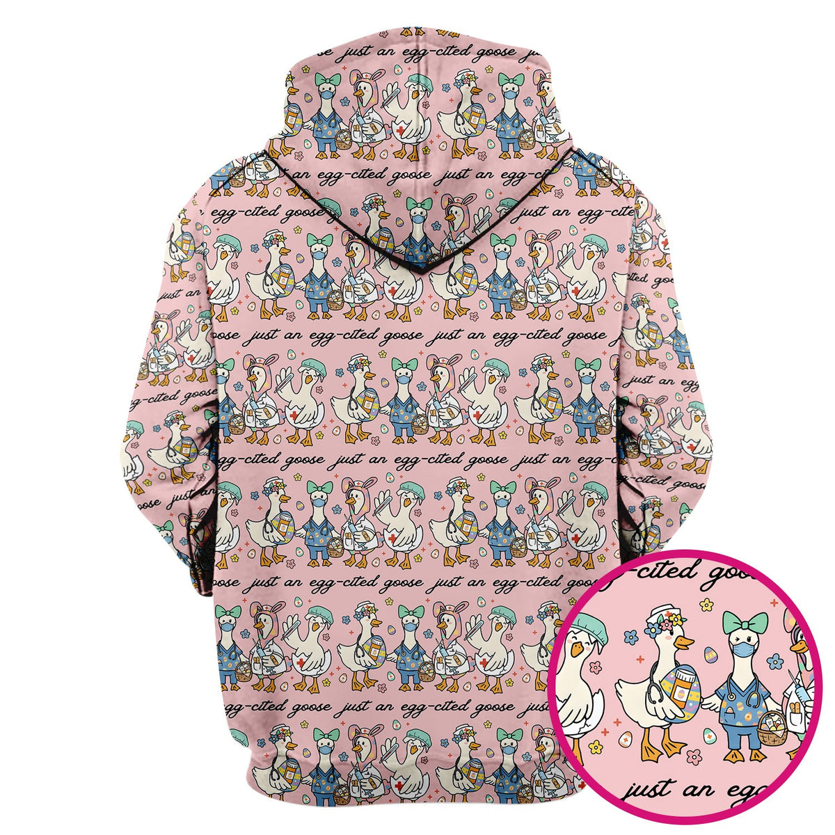 Easter Goose Nurse Scrub Top