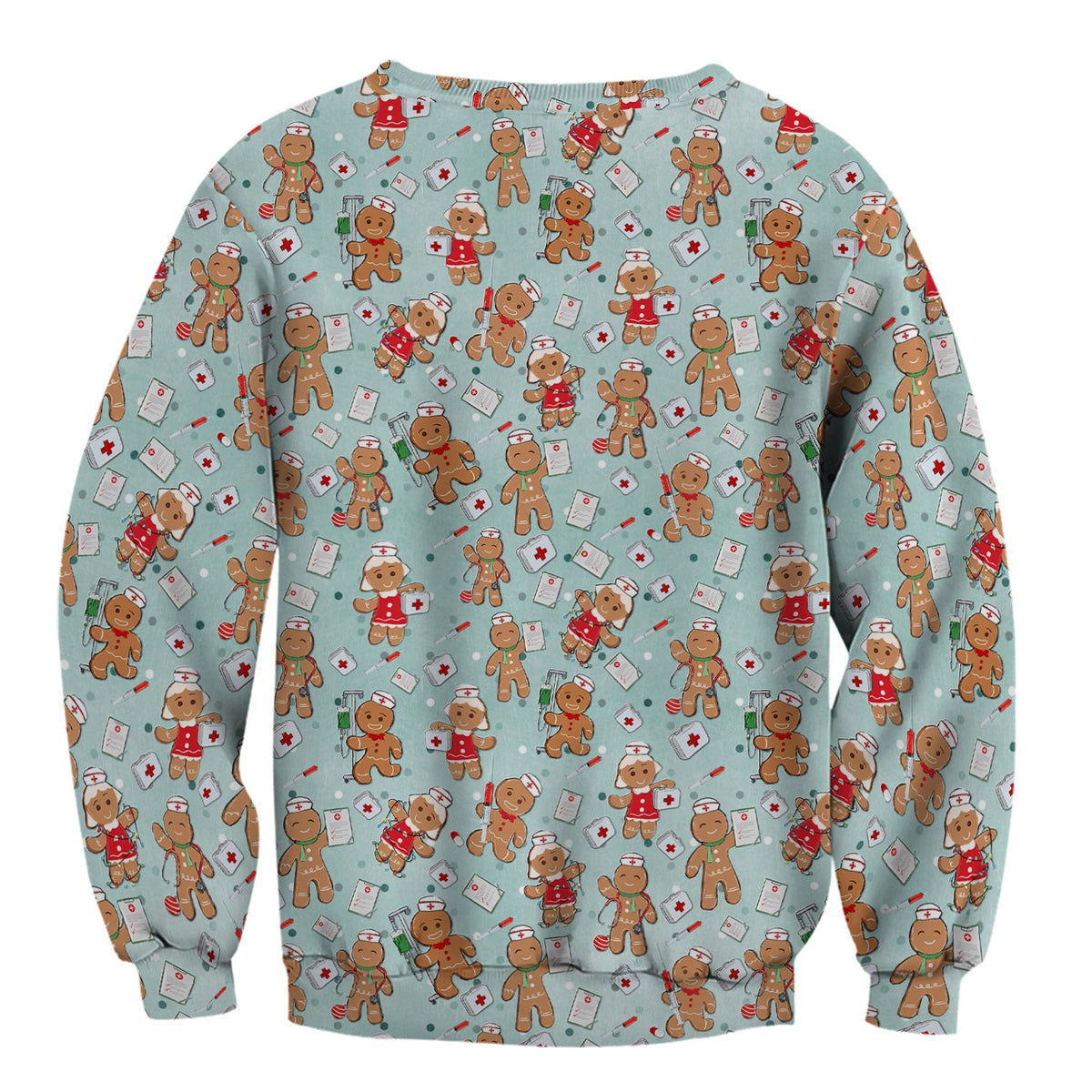 Gingerbread Man Scrub Top - Christmas Gift For Nurse
