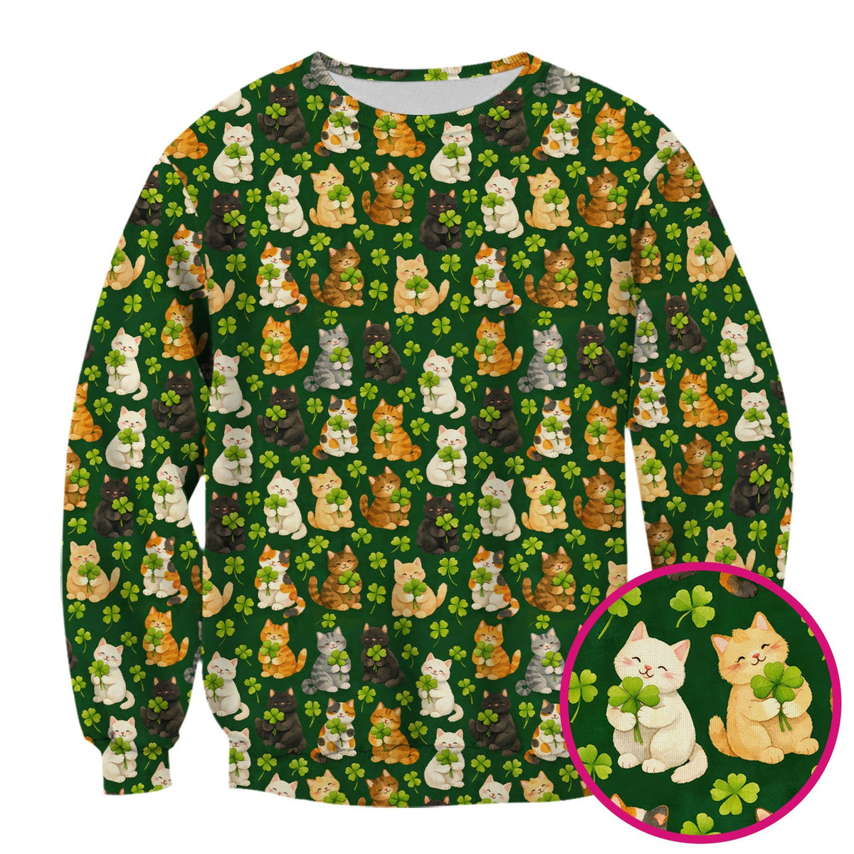 Black Cat Nurse Scrub Top - St Patricks Day Gift