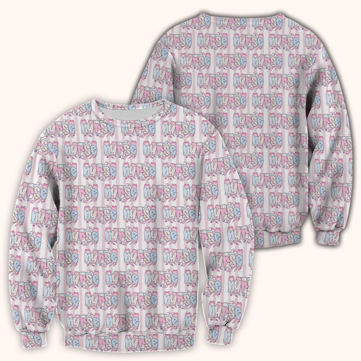 Pastel Nurse Scrub Top