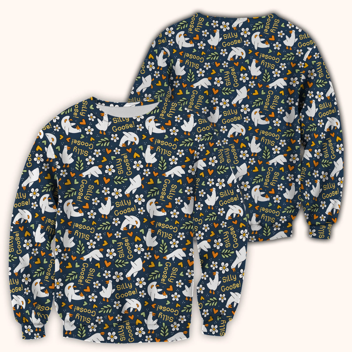 Silly Goose Floral Nurse Scrub Top