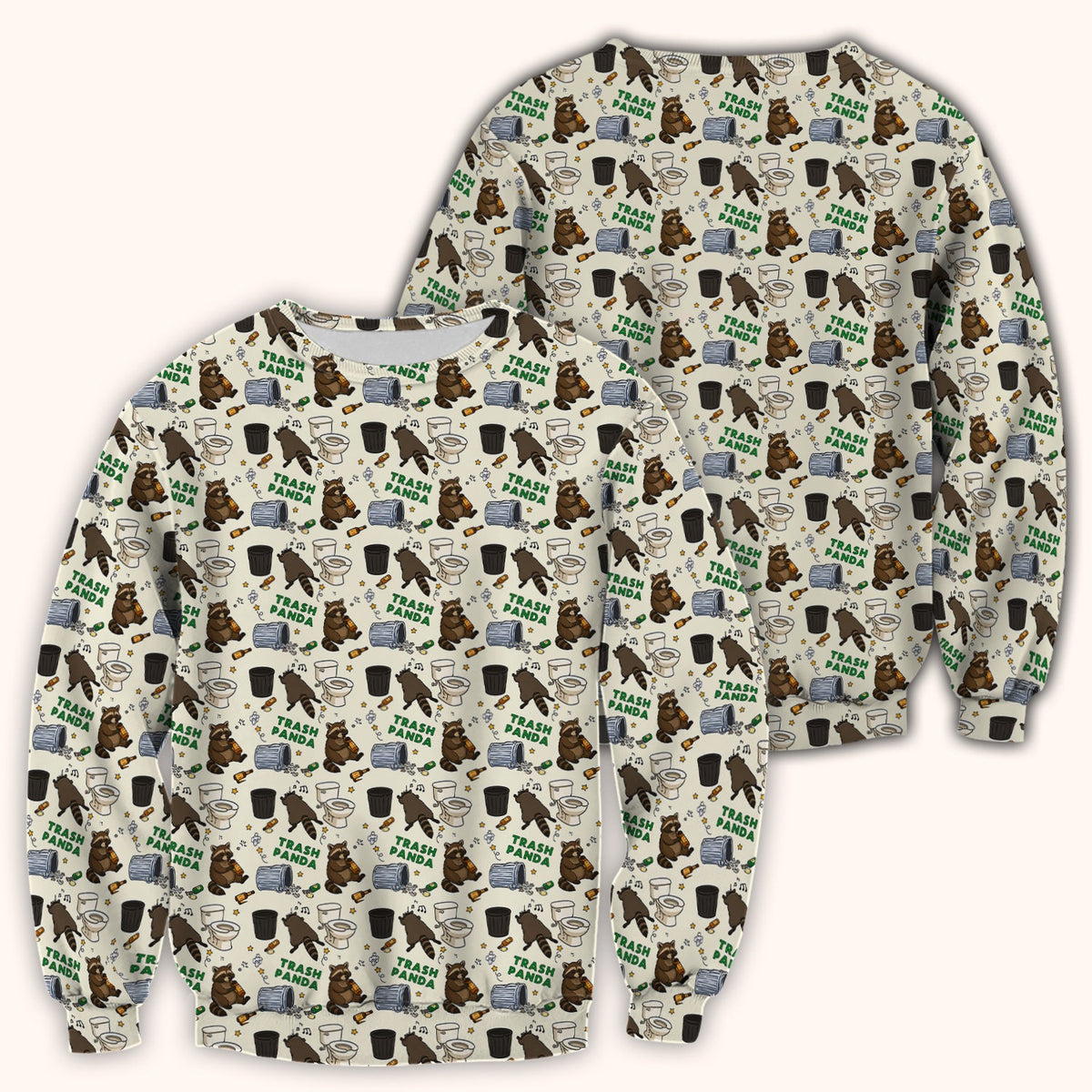 Trash Panda Raccoon Nurse Scrub Top