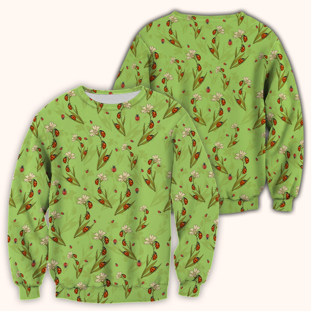 Fresh Daisy Ladybug Garden Nurse Scrub Top