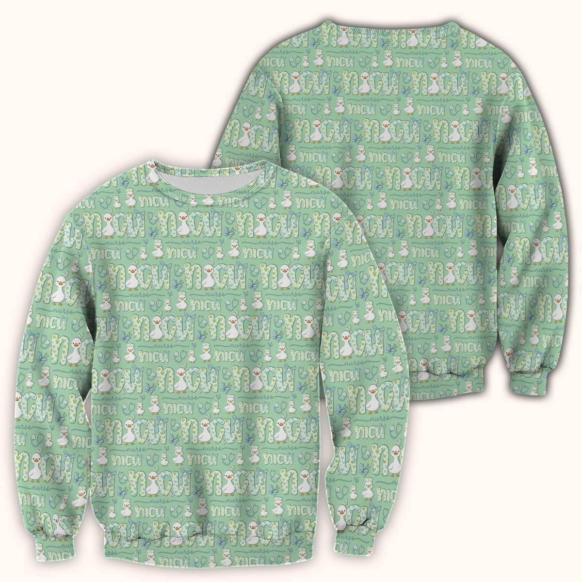 NICU Nurse Duck Scrub Top