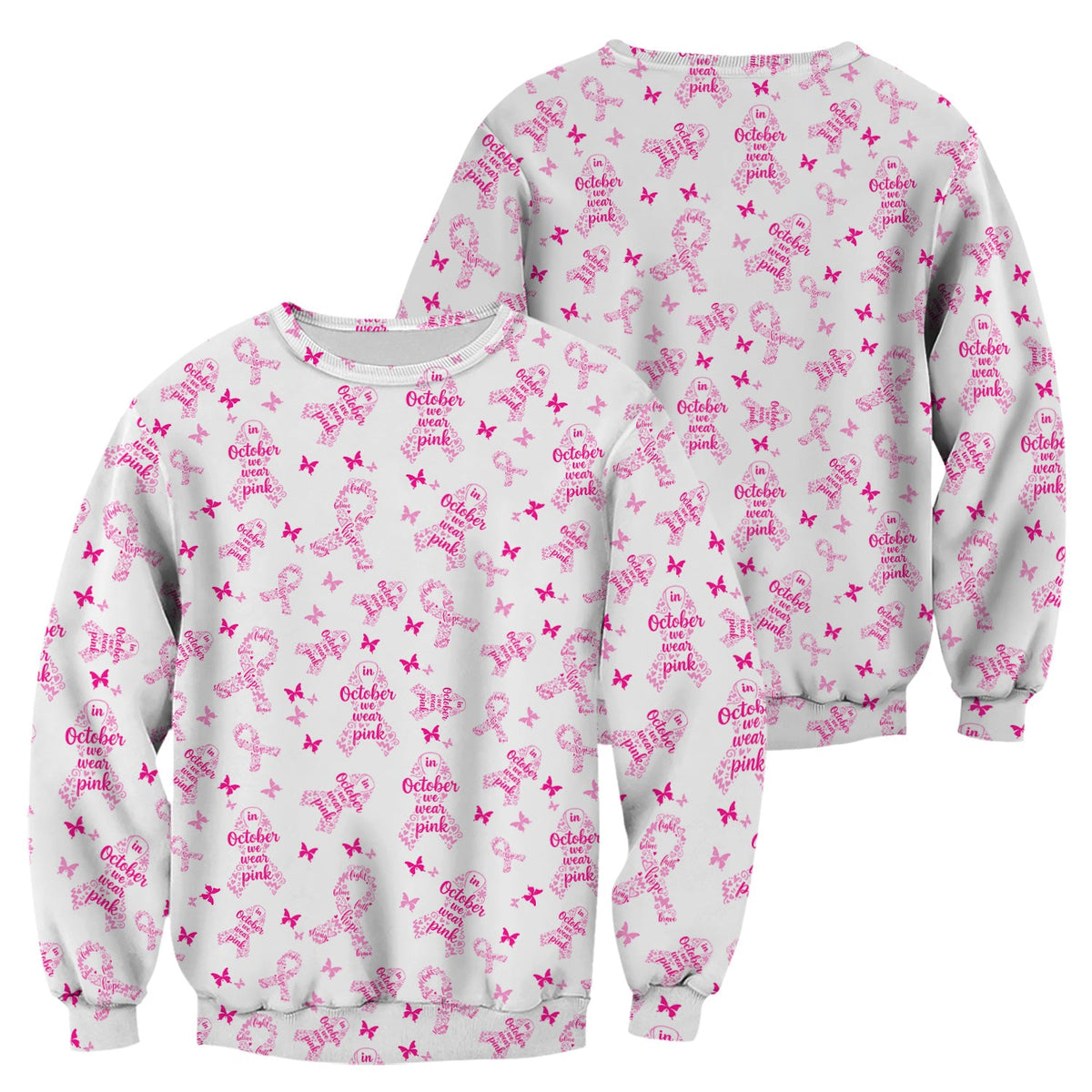 Personalized Breast Cancer Awareness Nurse Scrub Top
