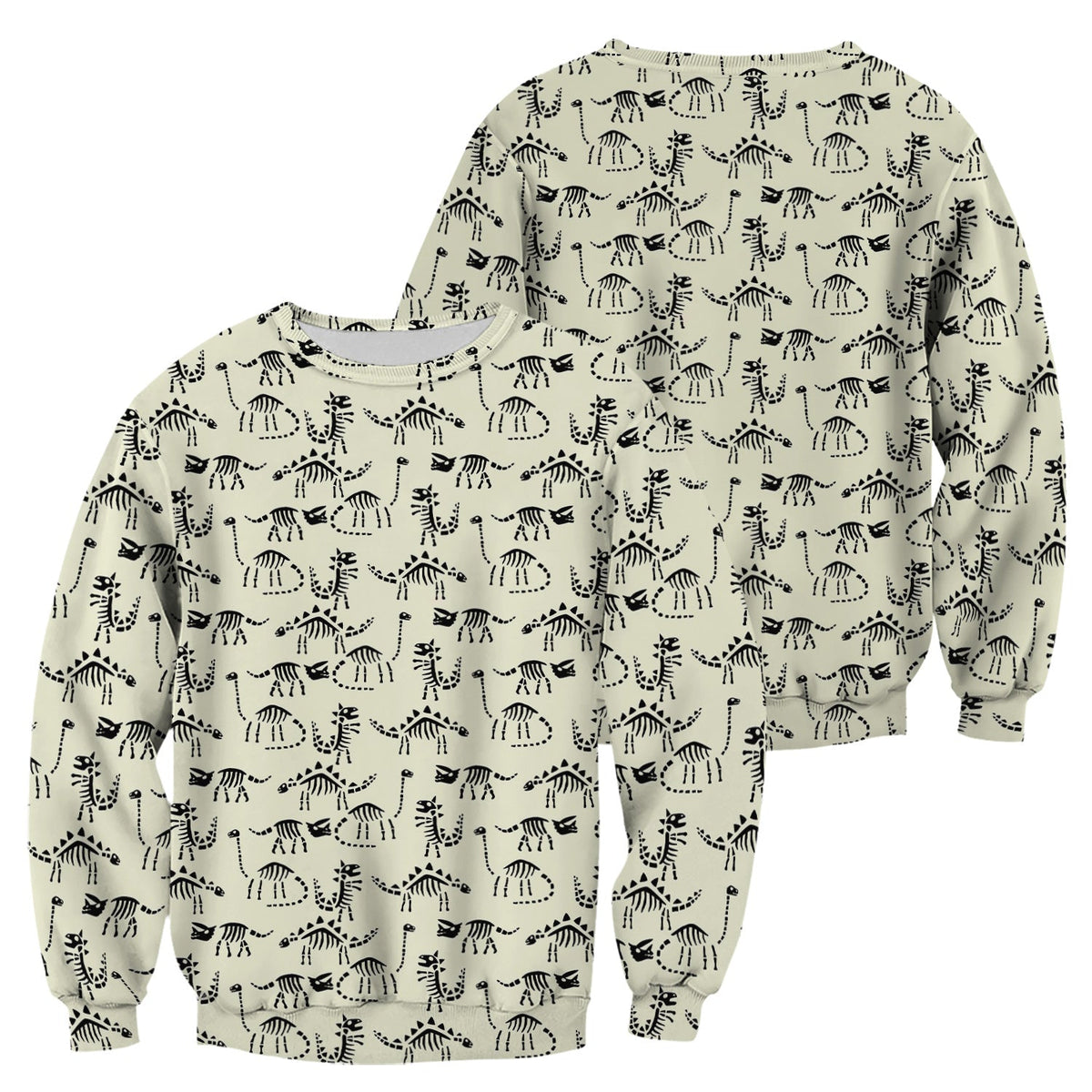 Dinosaur Skeleton Fossil Nurse Scrub Top