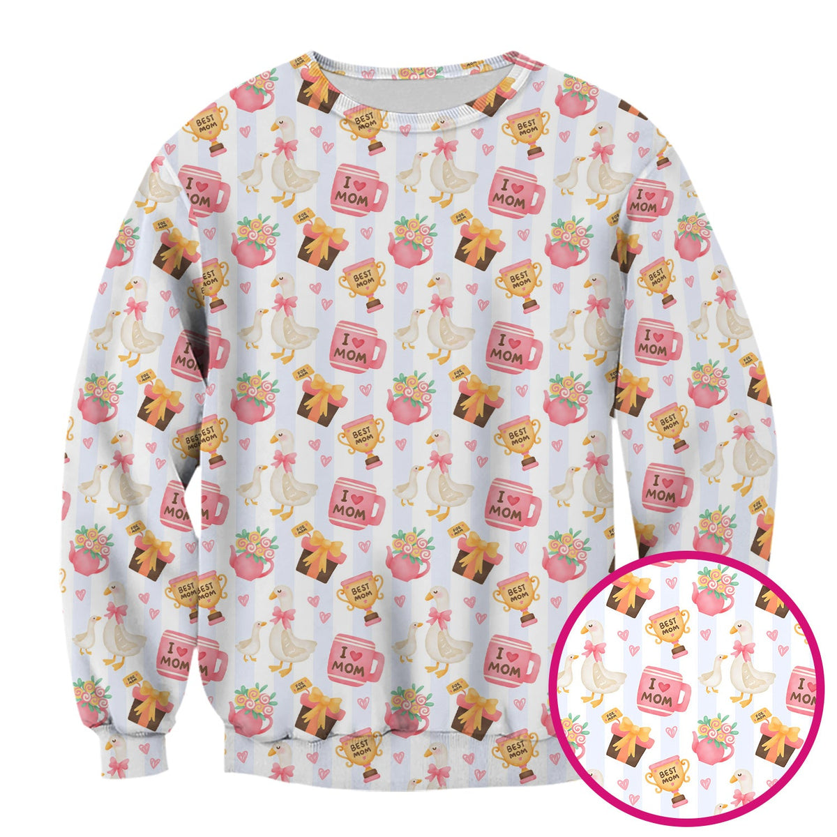 Sweet Nurse Mom Goose Trophy Scrub Top