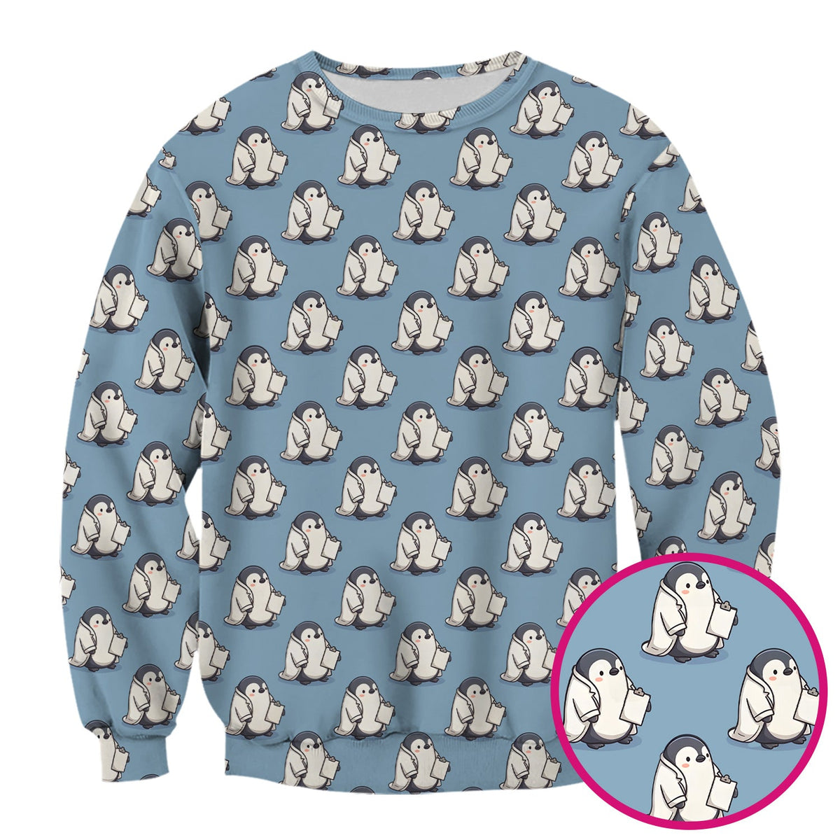 Penguin Medical Nurse Scrub Top