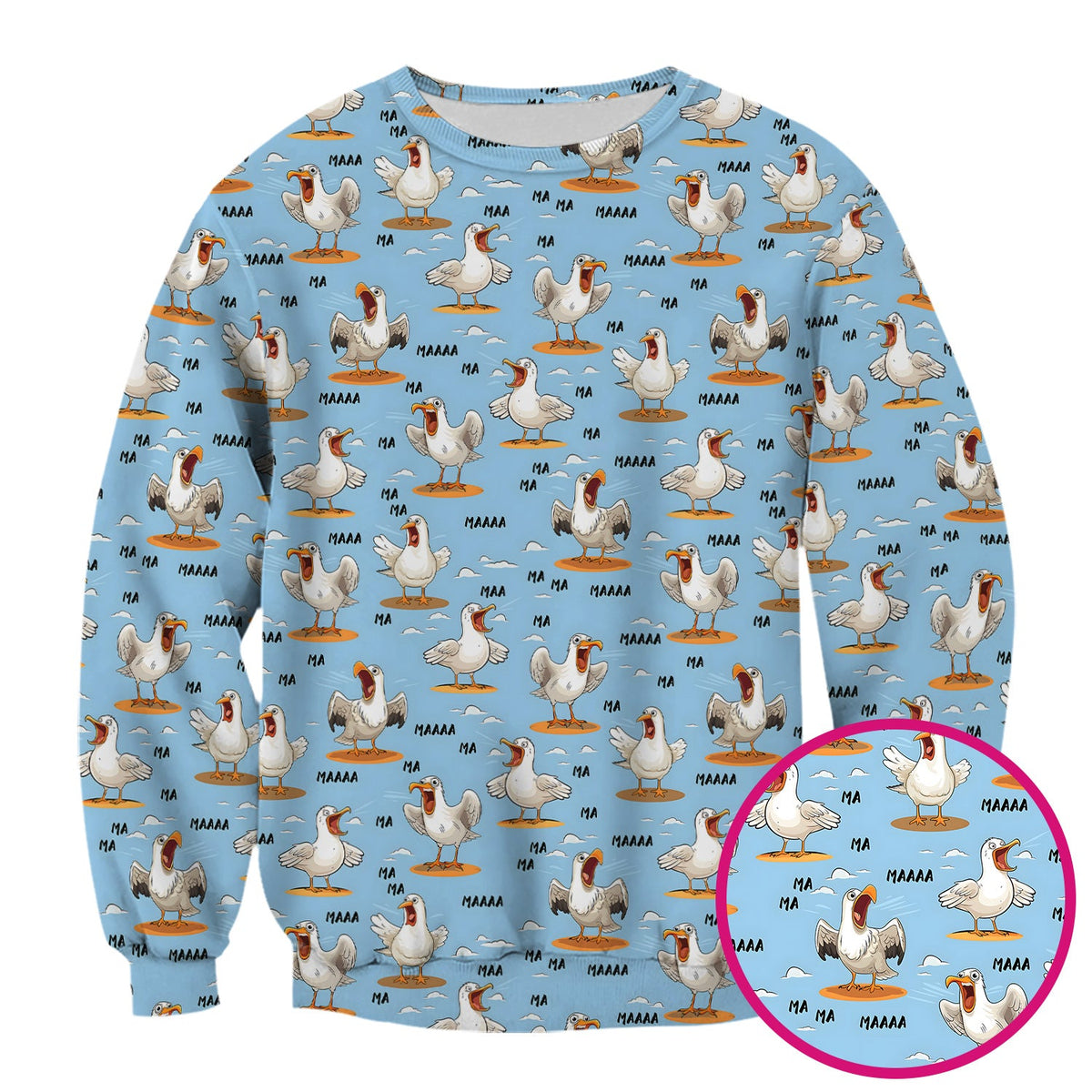 Screaming Seagull Sky Nurse Scrub Top