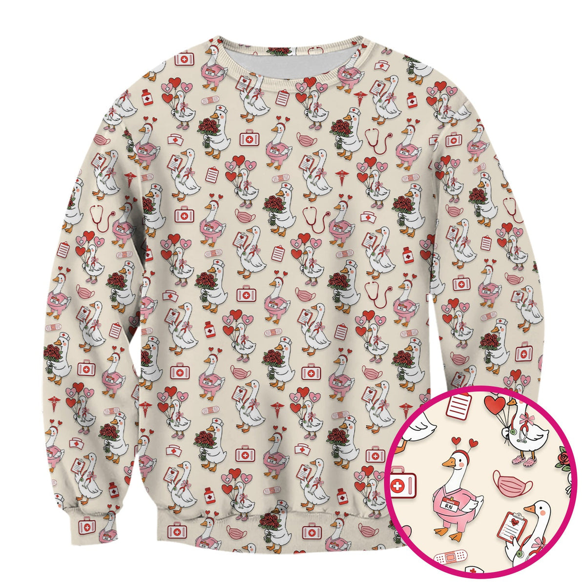 Goose Medical Nurse Scrub Top