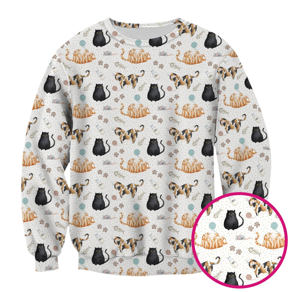 Cat Yarn Paw Nurse Scrub Top