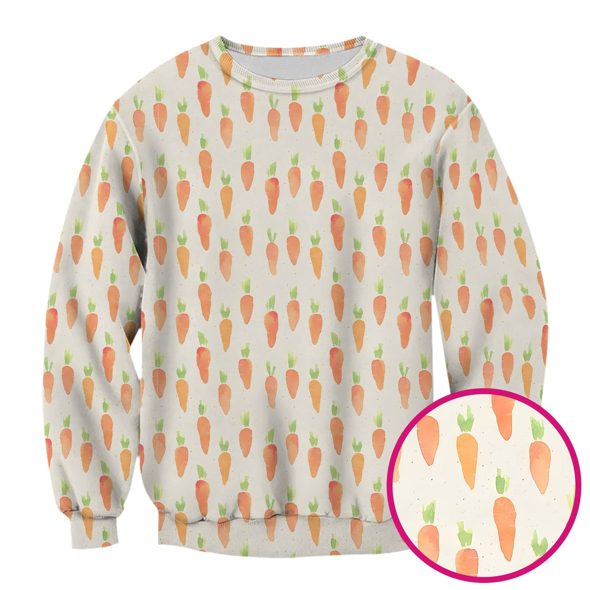 Simple Carrot Nurse Scrub Top