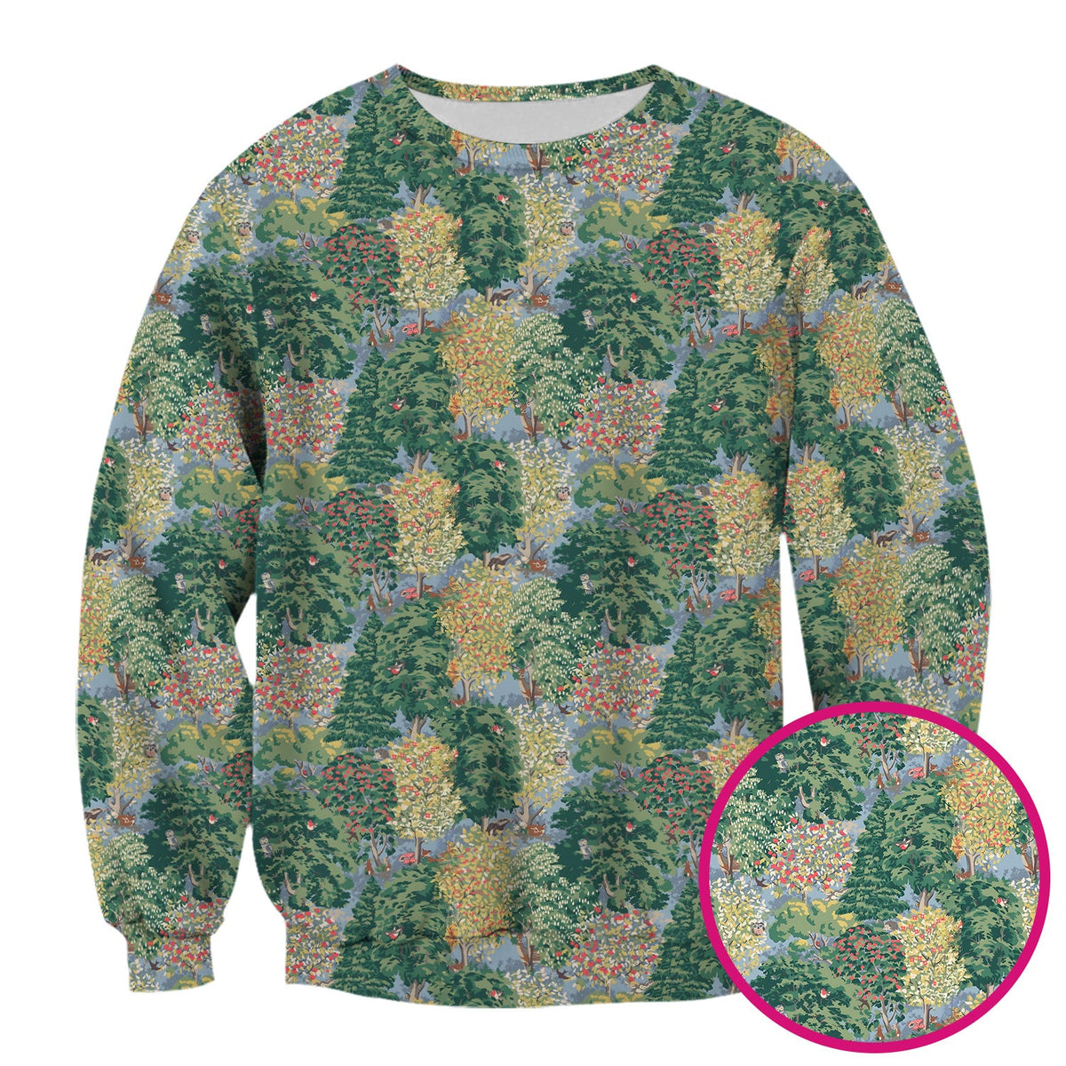Forest Landscape Nurse Scrub Top
