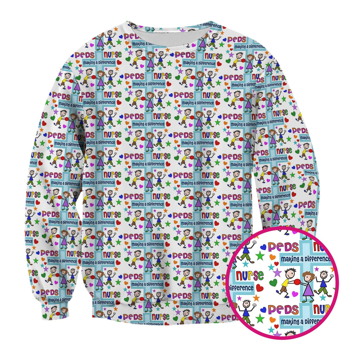 Peds Making A Difference Nurse Scrub Top