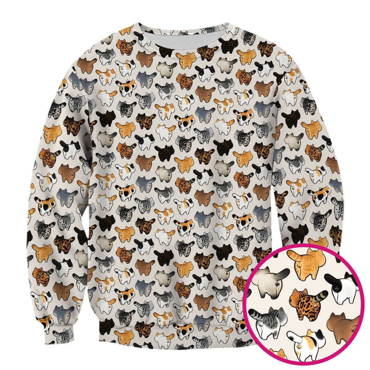Cat Butt Nurse Scrub Top