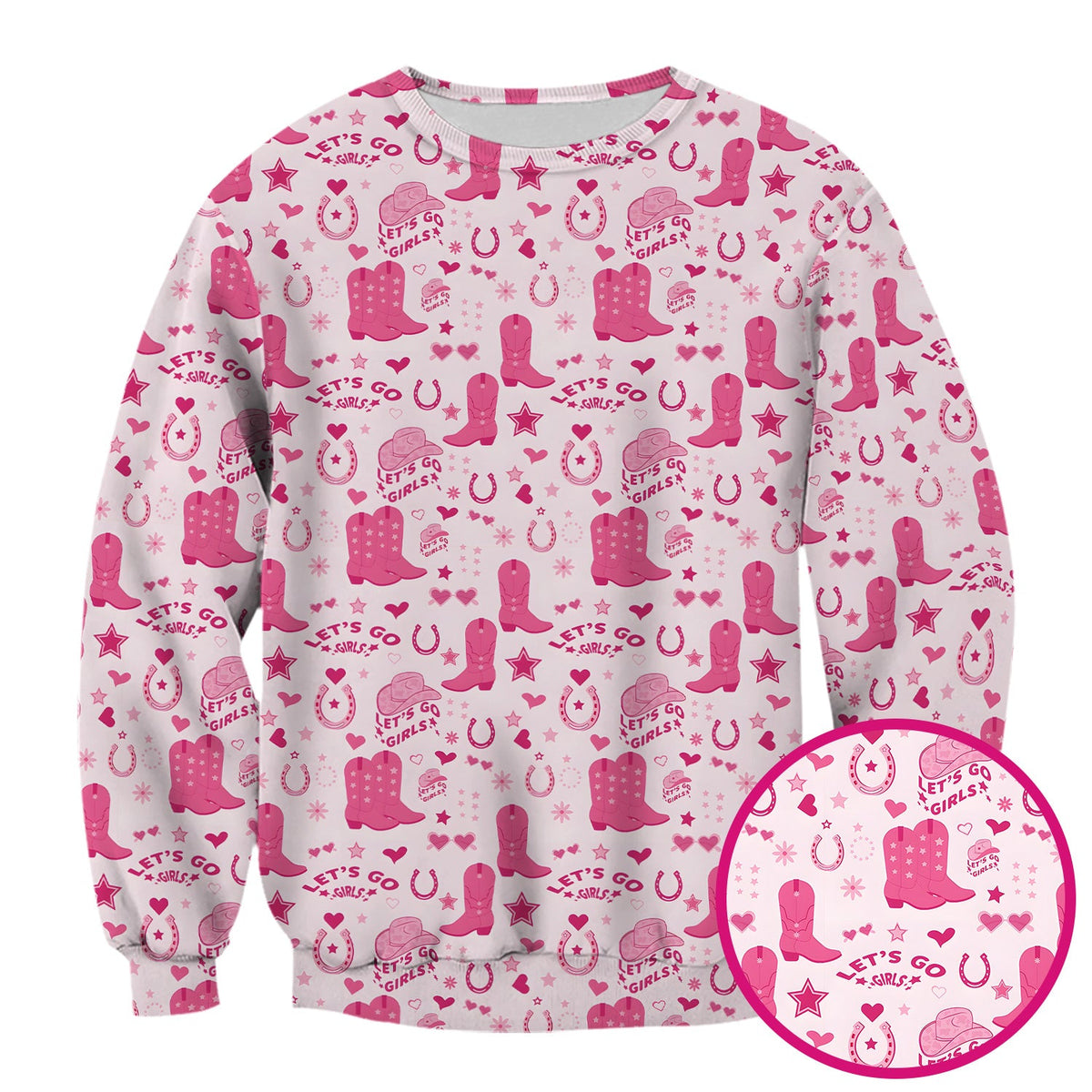 Pink Cowgirl Boots Nurse Scrub Top