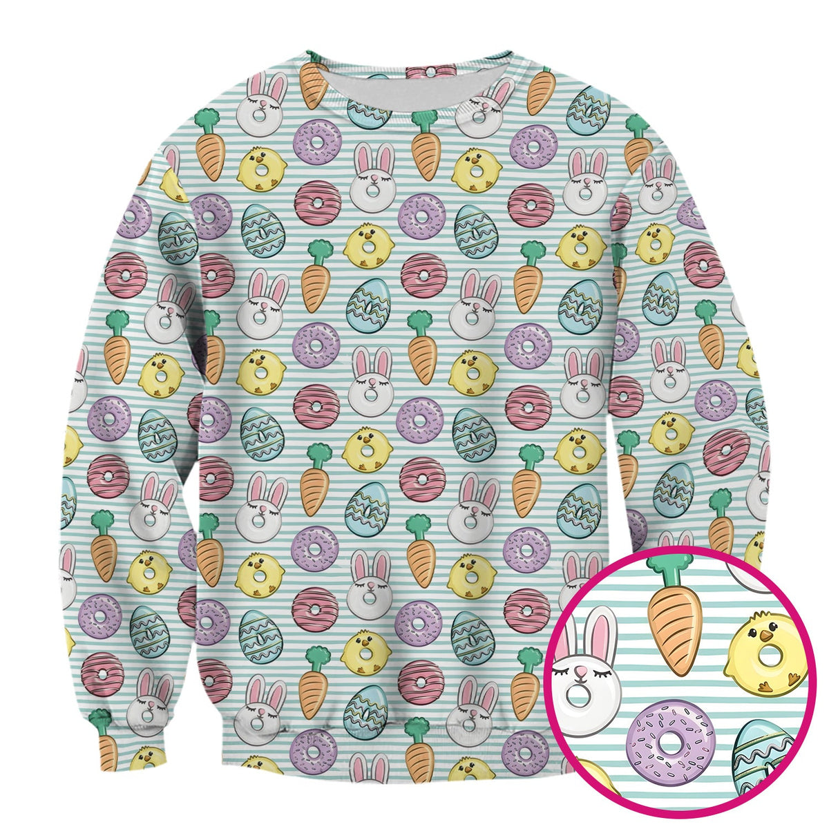 Chick Bunny Nurse Scrub Top - Easter Gift