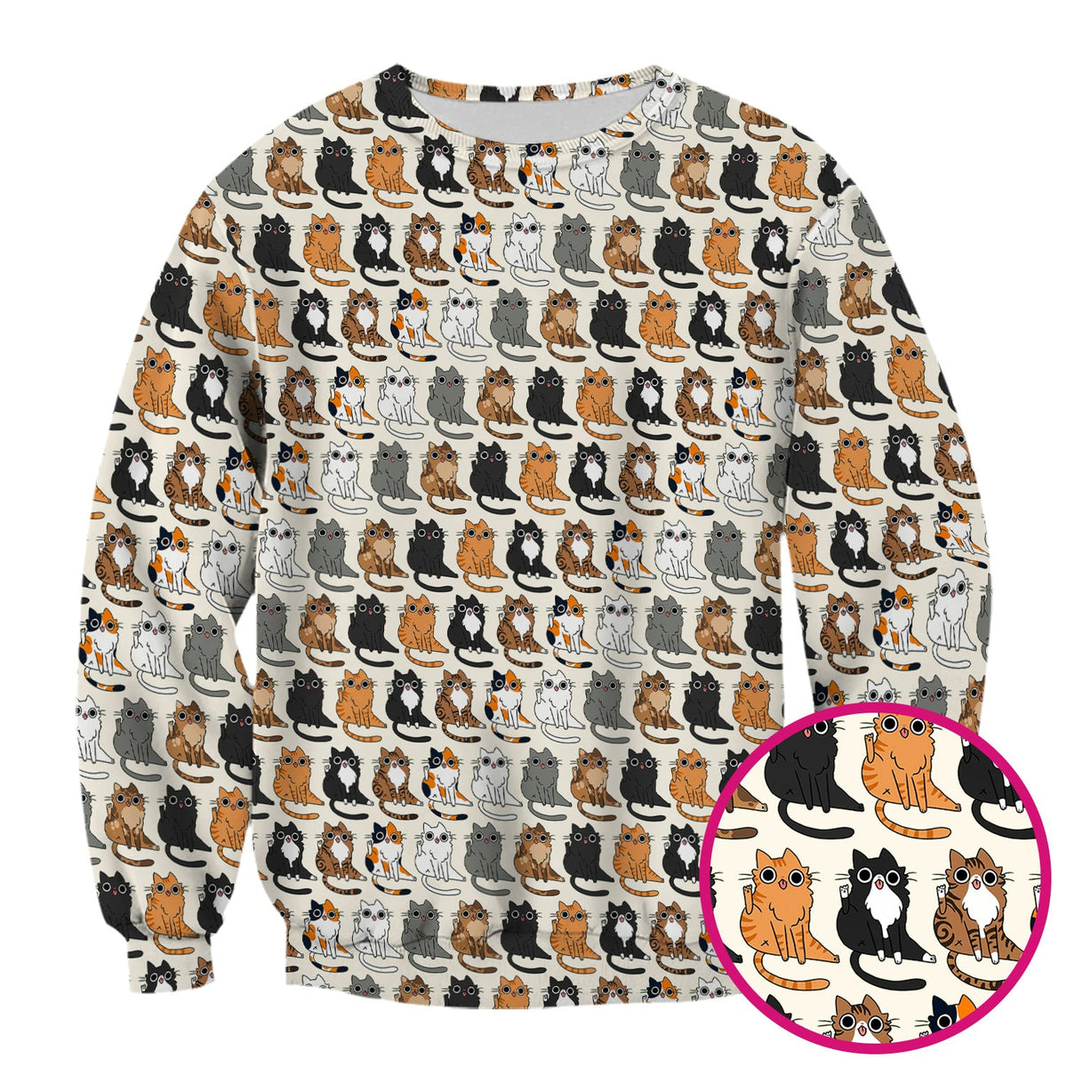 Cat Pattern Nurse Scrub Top