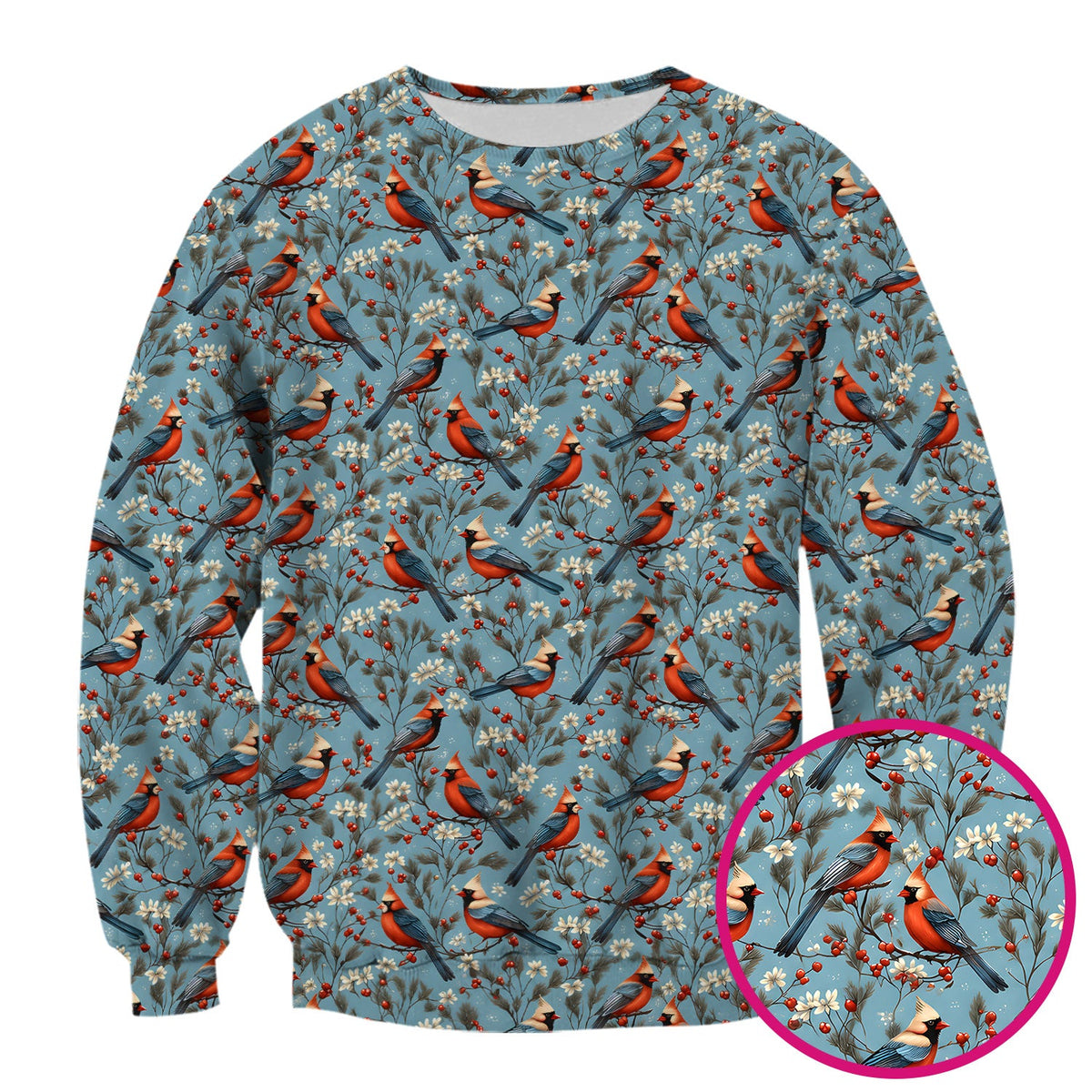 Cardinal Berry Blossom Nurse Scrub Top