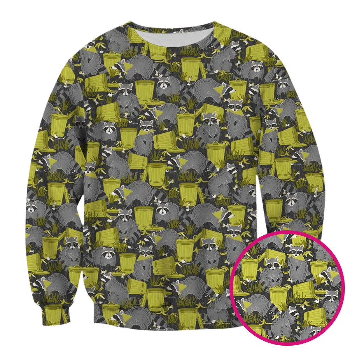 Raccoon Trash Panda Nurse Scrub Top