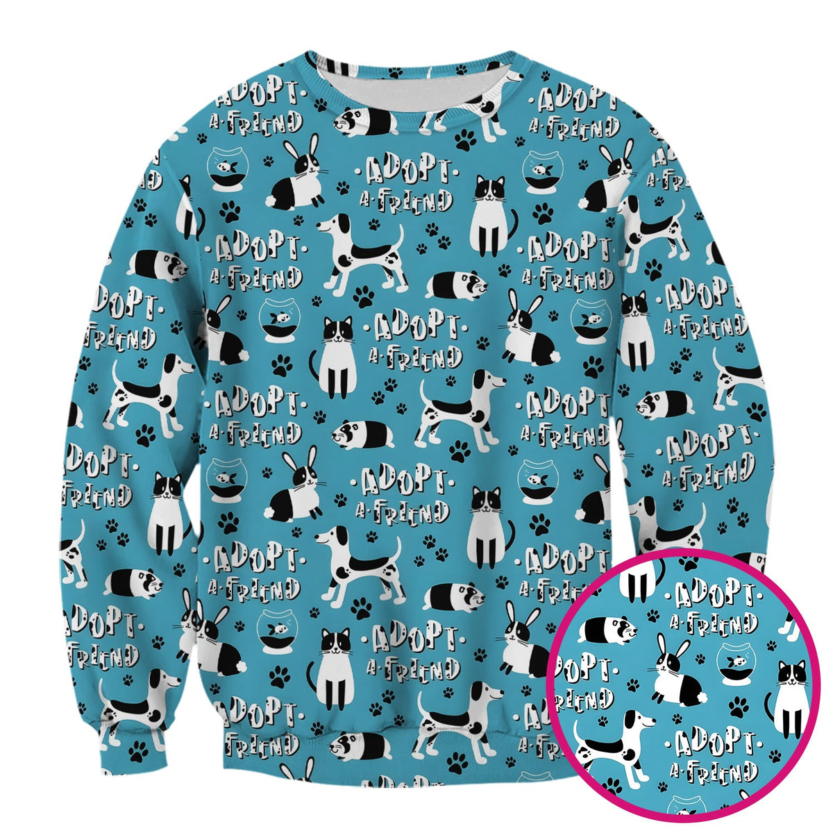 Cute Adopt A Friend Pet Nurse Scrub Top