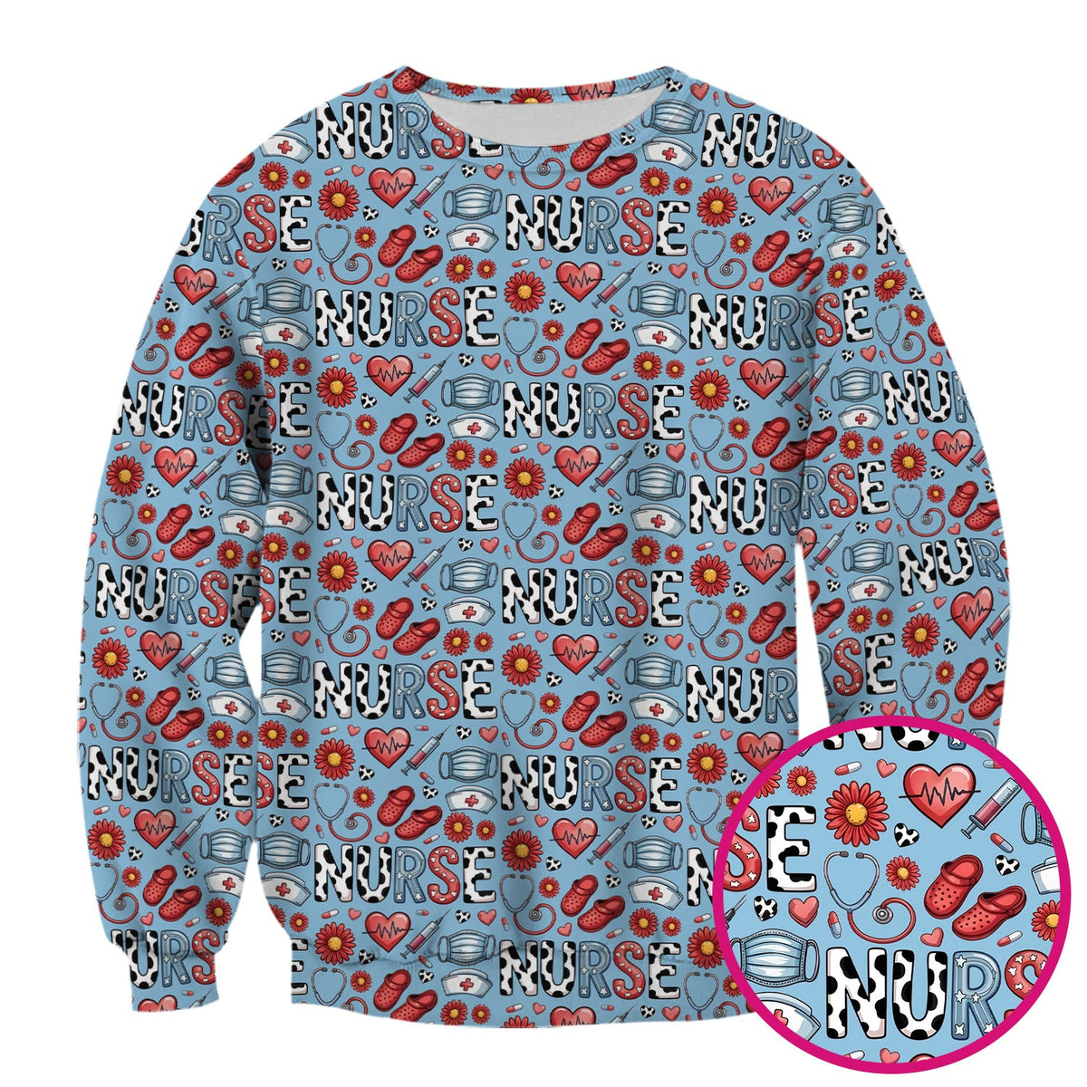 Medical Icon Nurse Scrub Top
