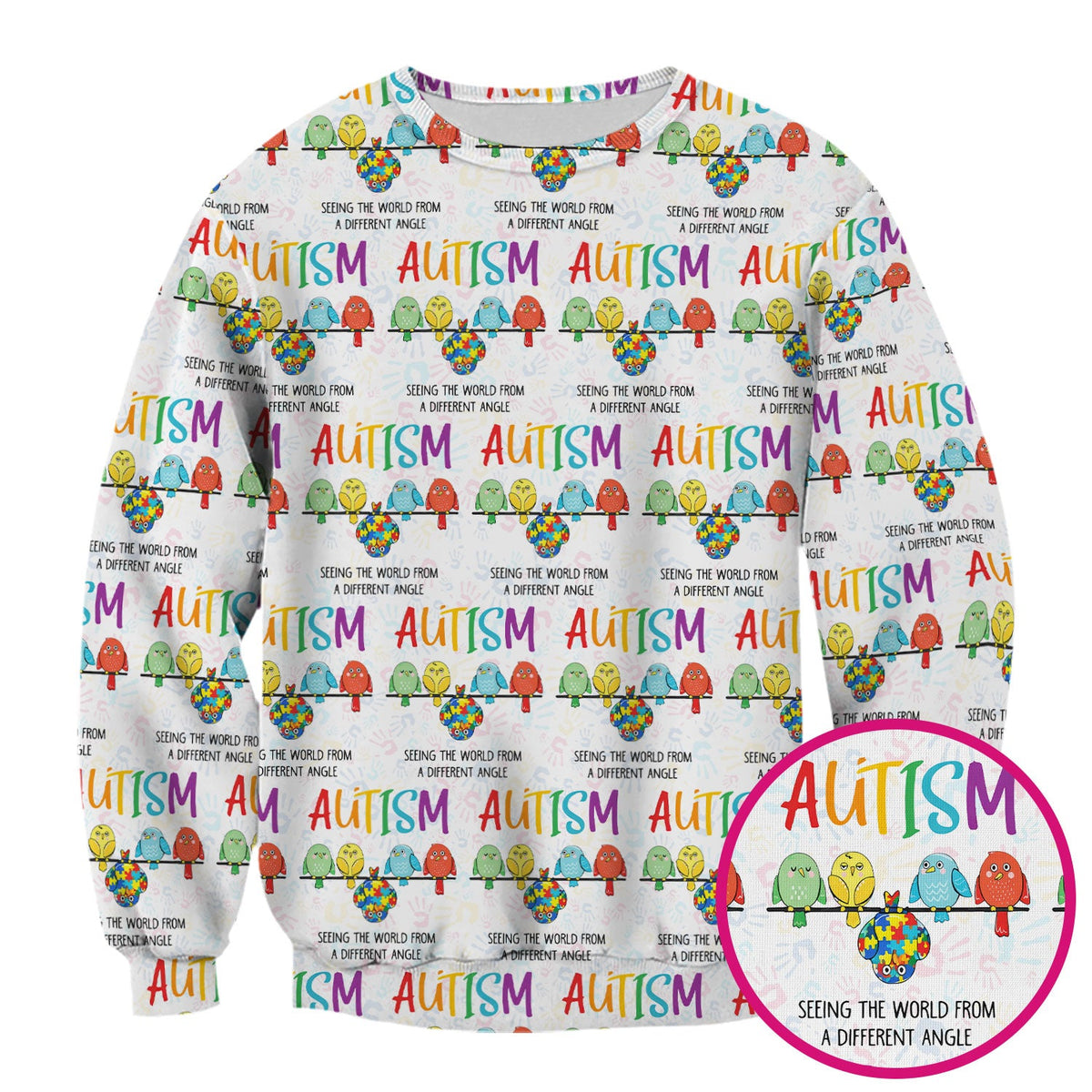 Autism Seeing The World From A Different Angle Nurse Scrub Top
