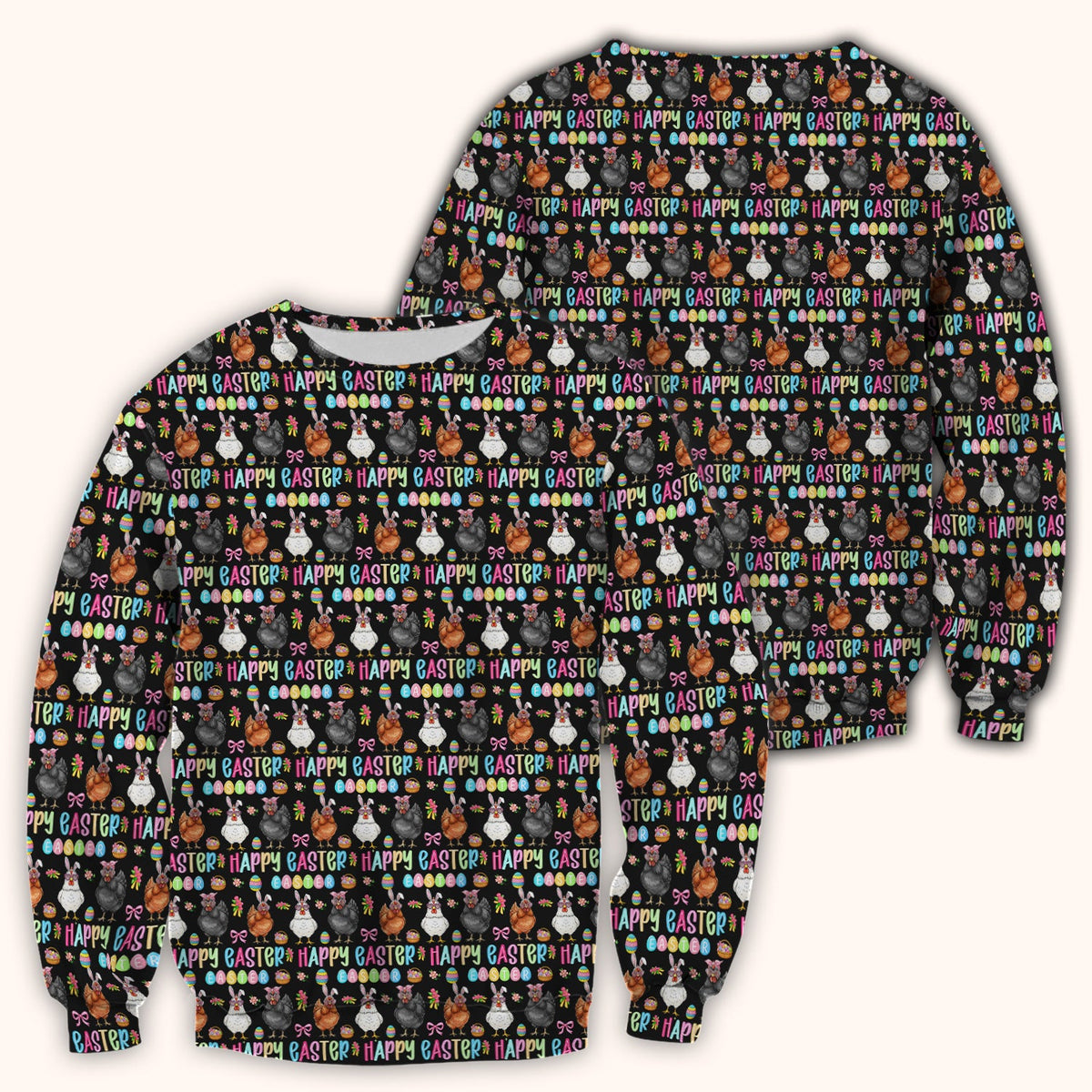 Bunny Eggs Nurse Scrub Tops - Easter Gift