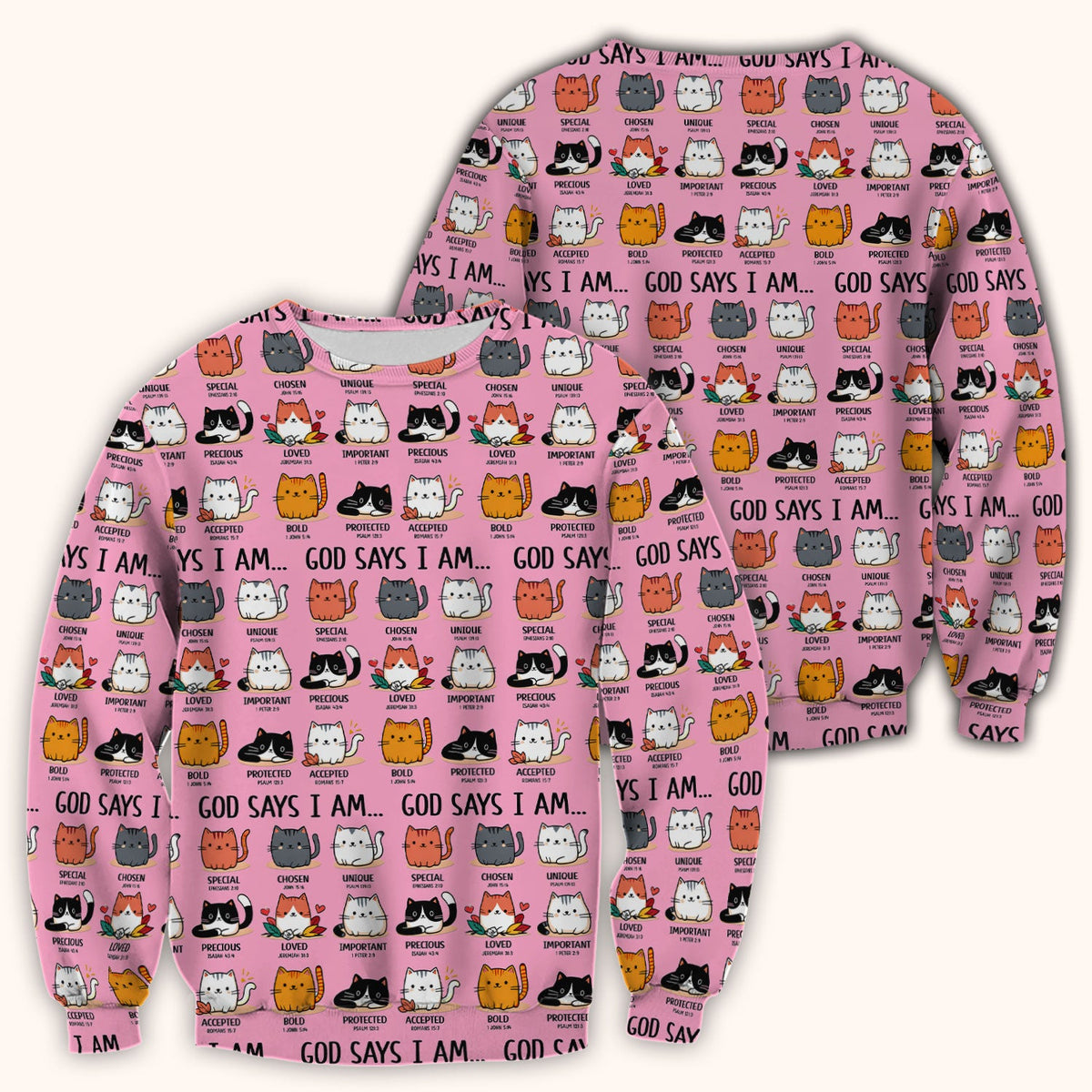 Cat God Says I Am Nurse Scrub Top