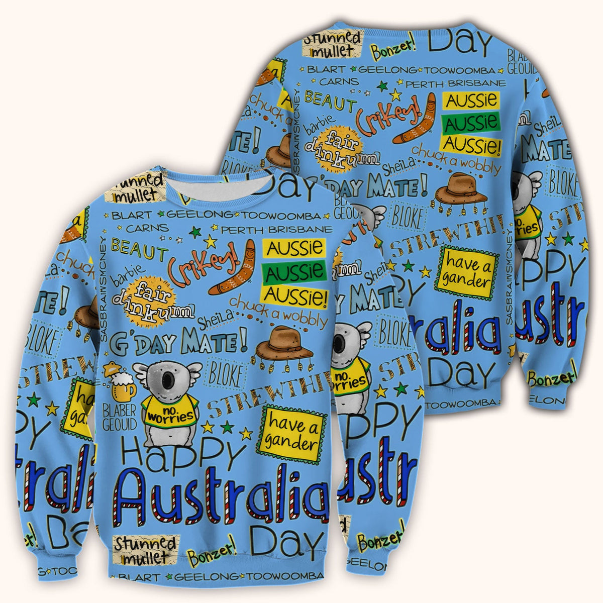 Koala Australia Nurse Scrub Top