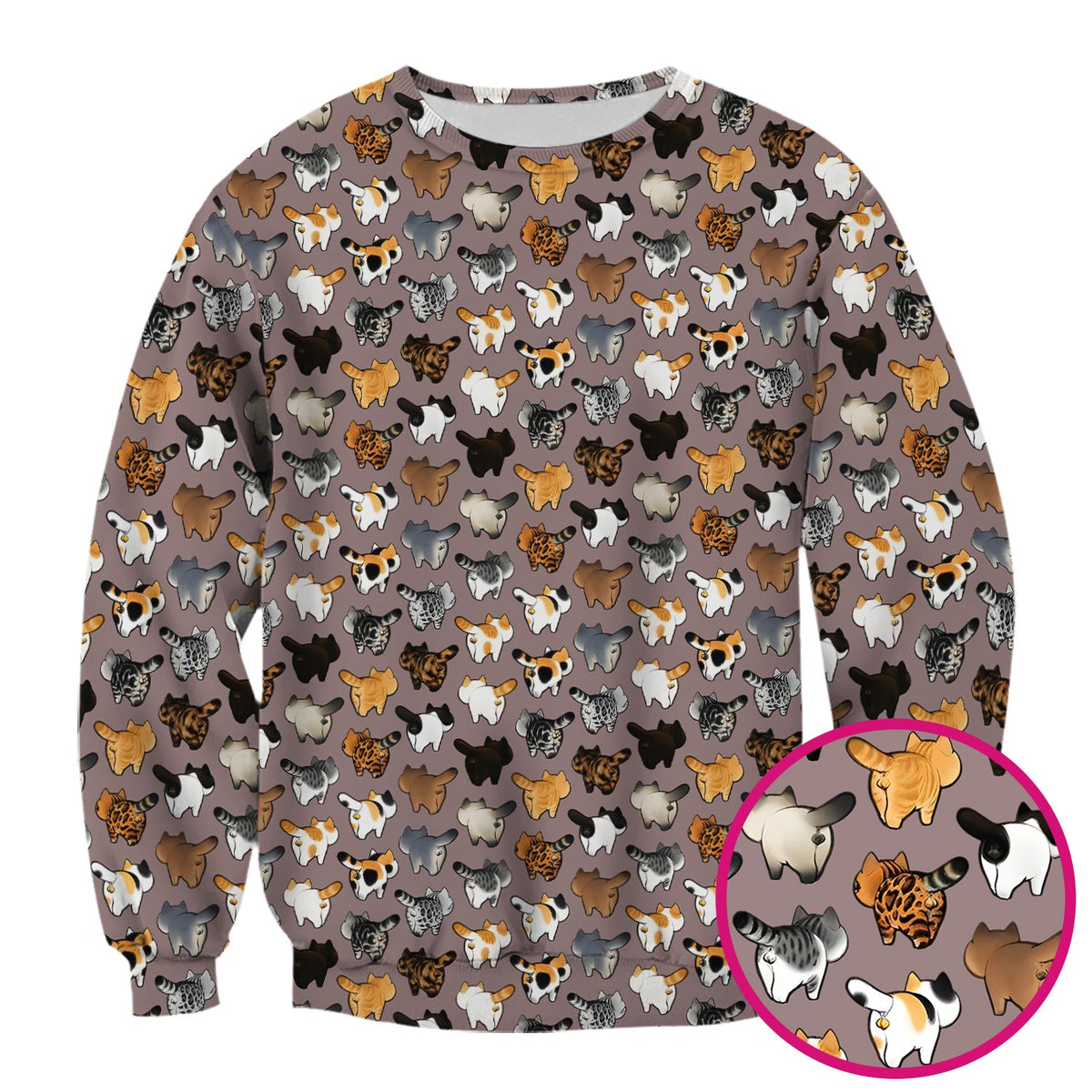 Cat Butt Nurse Scrub Top