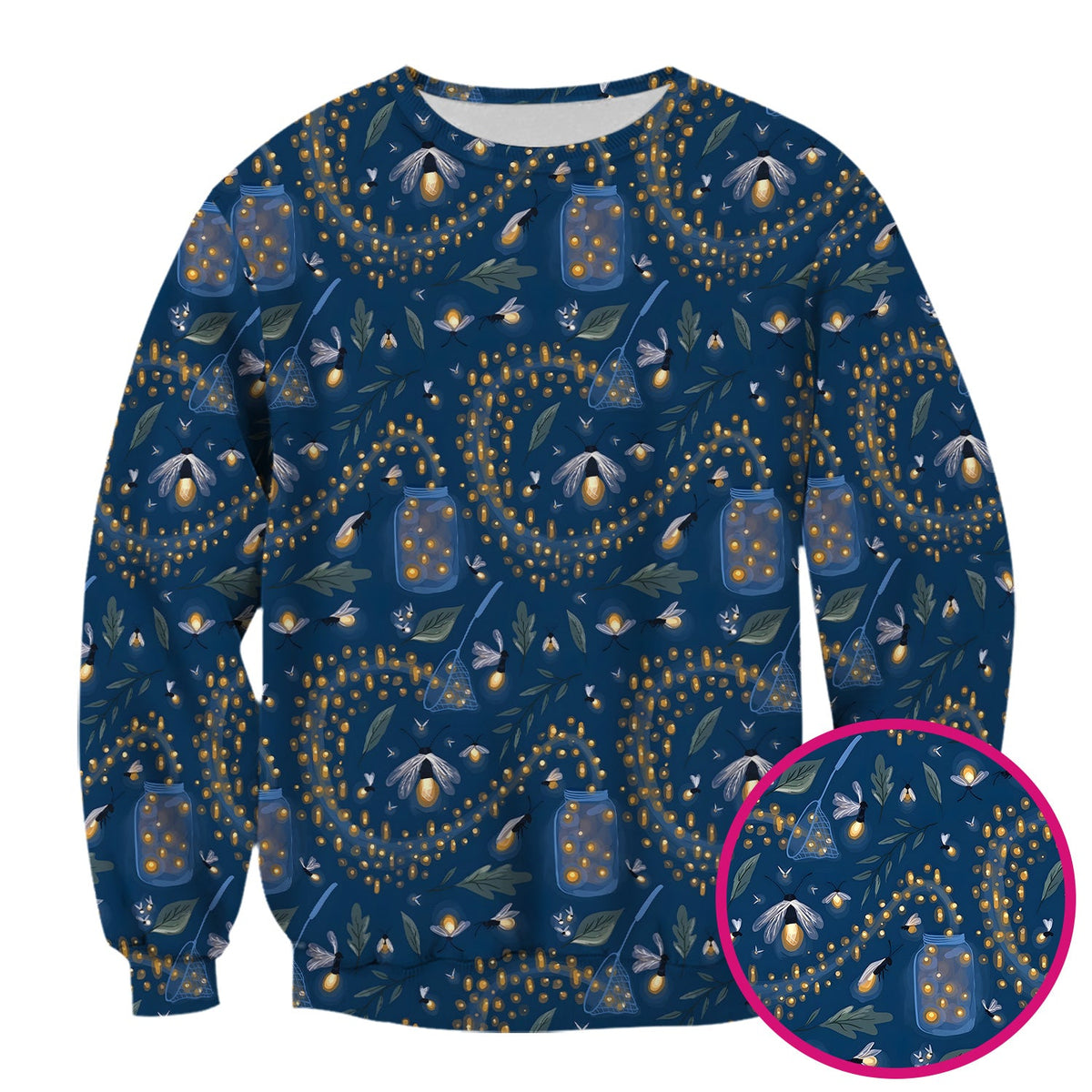 Cute Nurse Firefly Pattern Scrub Top, Comfortable Scrubs For Nurses