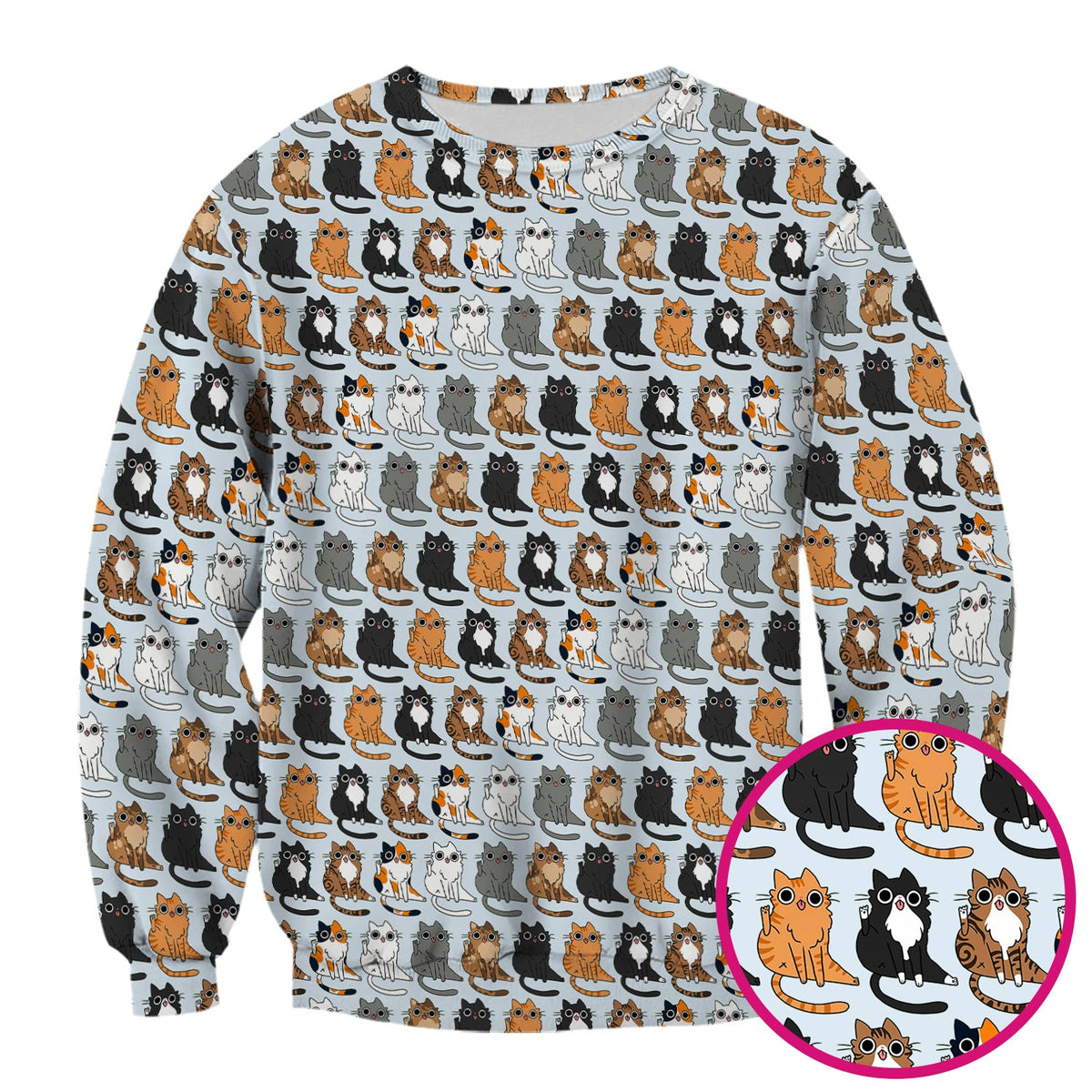 Cat Pattern Nurse Scrub Top