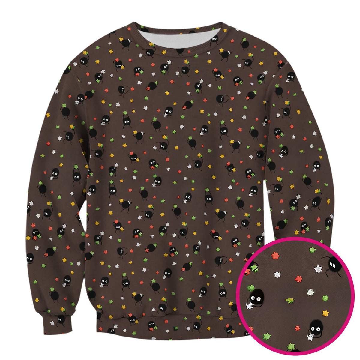 Funny Spider Pattern  Scrub Top, Cartoon Spider Pattern Nursing Uniform For Women