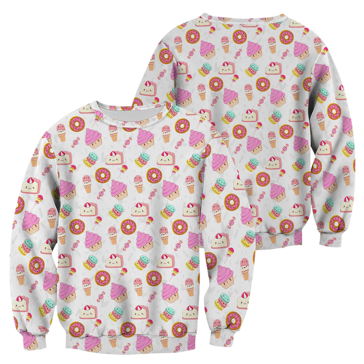 Donut Ice Cream Nurse Scrub Top