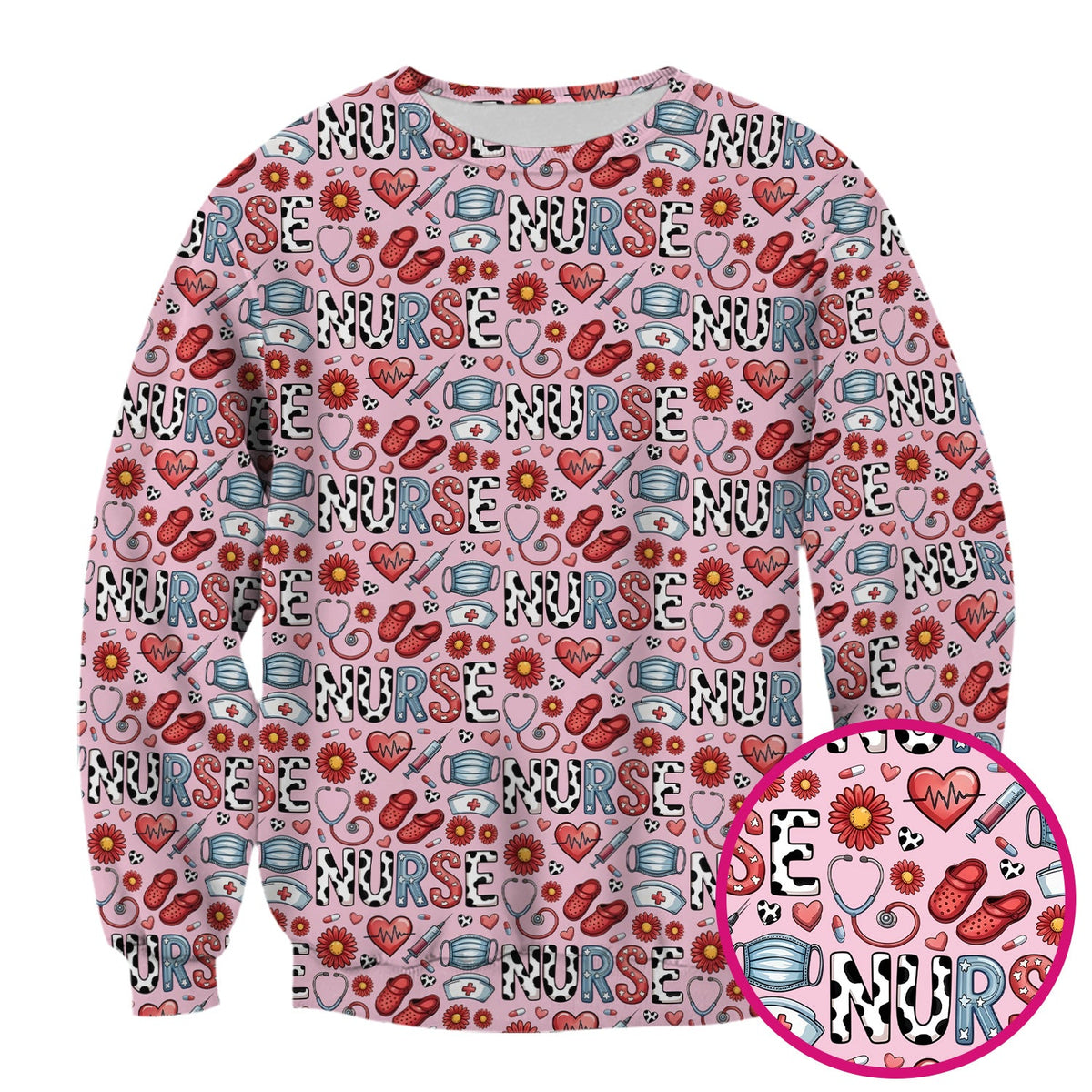 Medical Icon Nurse Scrub Top