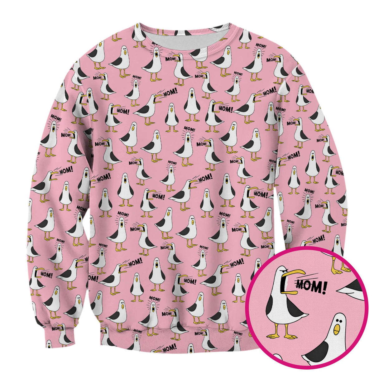 Seagull Mom Nurse Scrub Top