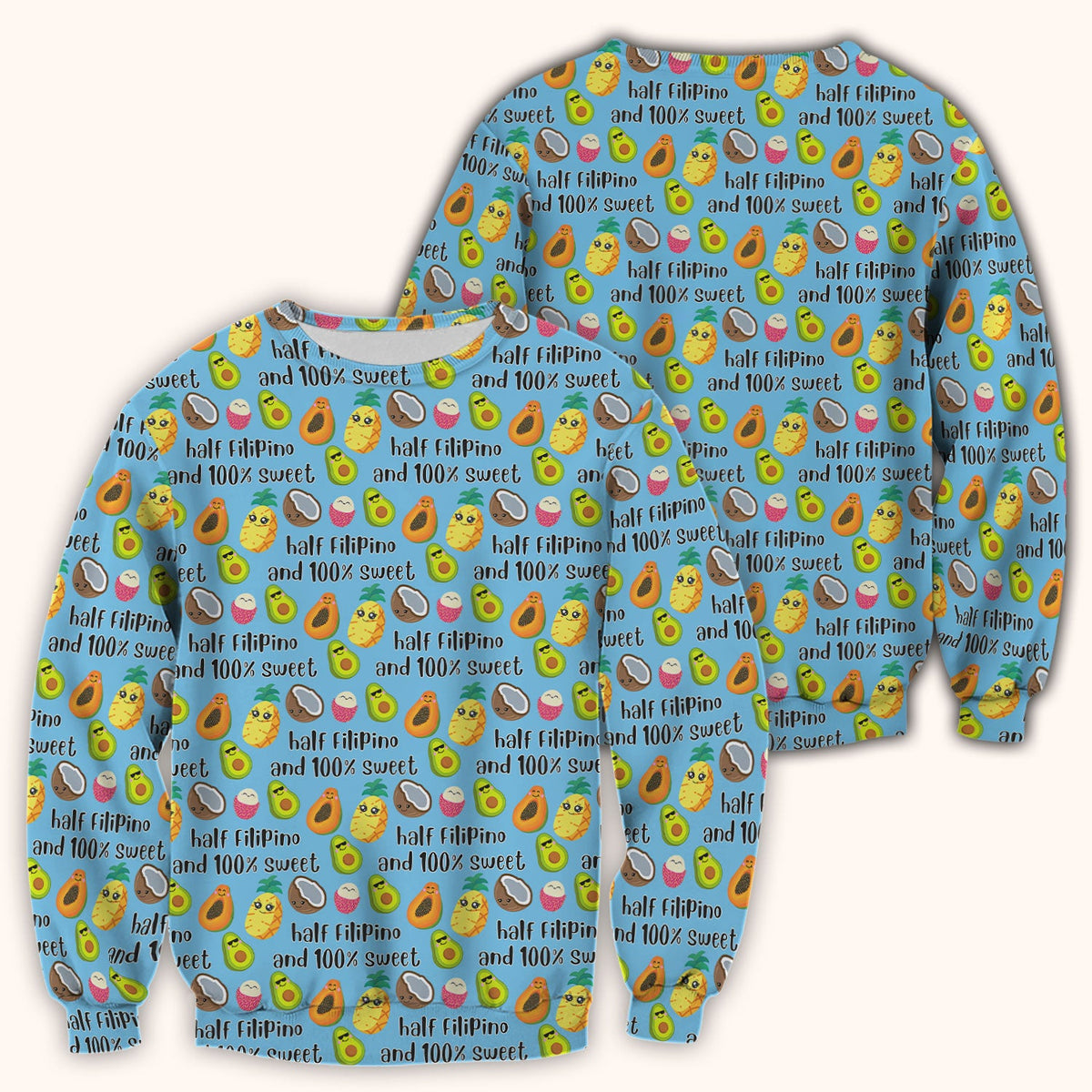 Avocado Fruit Filipino Quote Nurse Scrub Top