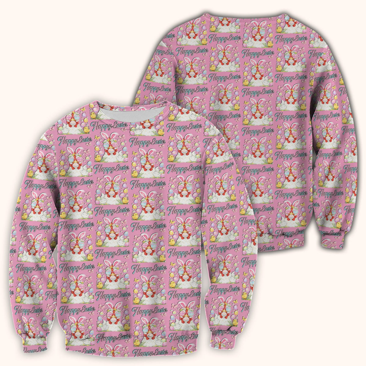 Bunny Eggs Nurse Scrub Top - Easter Gift