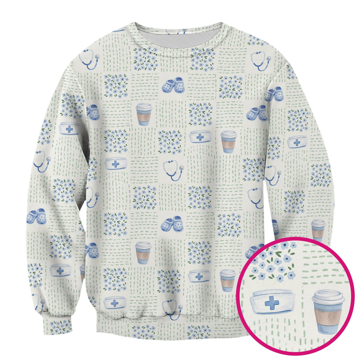 Medical Essentials Nurse Scrub Top