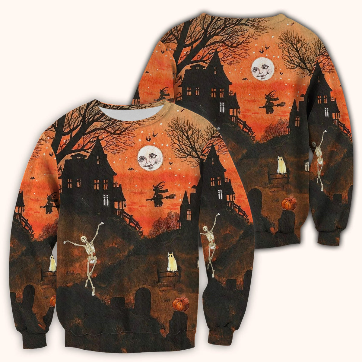 Haunted House Nurse Scrub Top - Halloween Gift