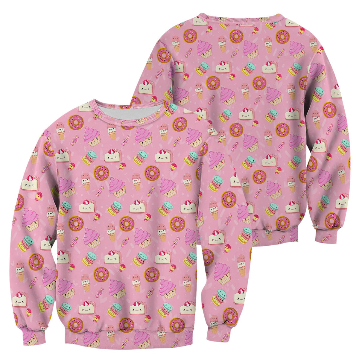 Donut Ice Cream Nurse Scrub Top