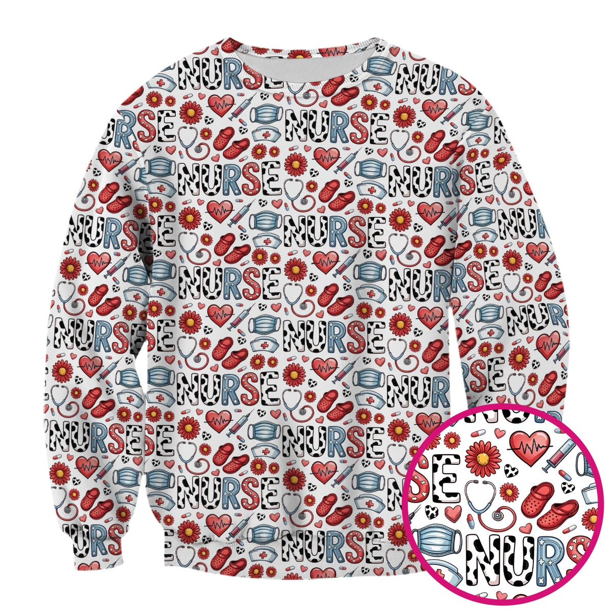 Medical Icon Nurse Scrub Top