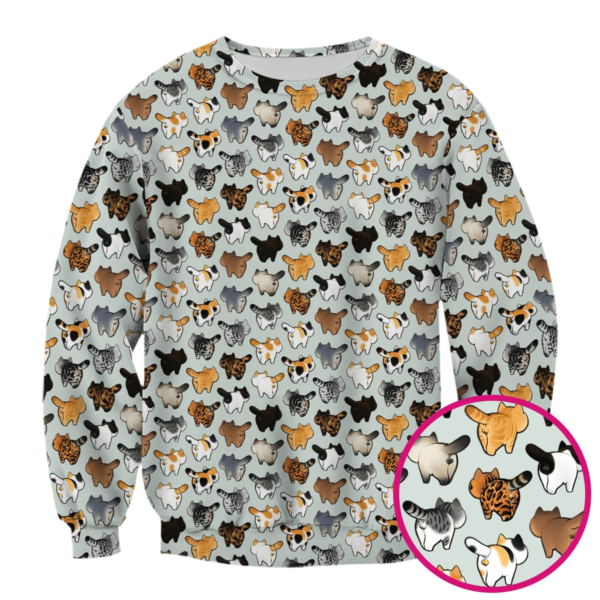 Cat Butt Nurse Scrub Top