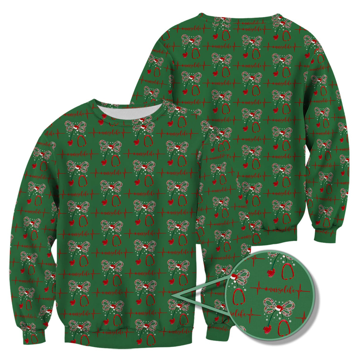 Stethoscope Heartbeat Nurse Shirt - Christmas Gift